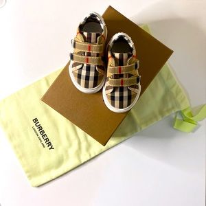 Burberry Baby's Mini Markham Check Sneakers